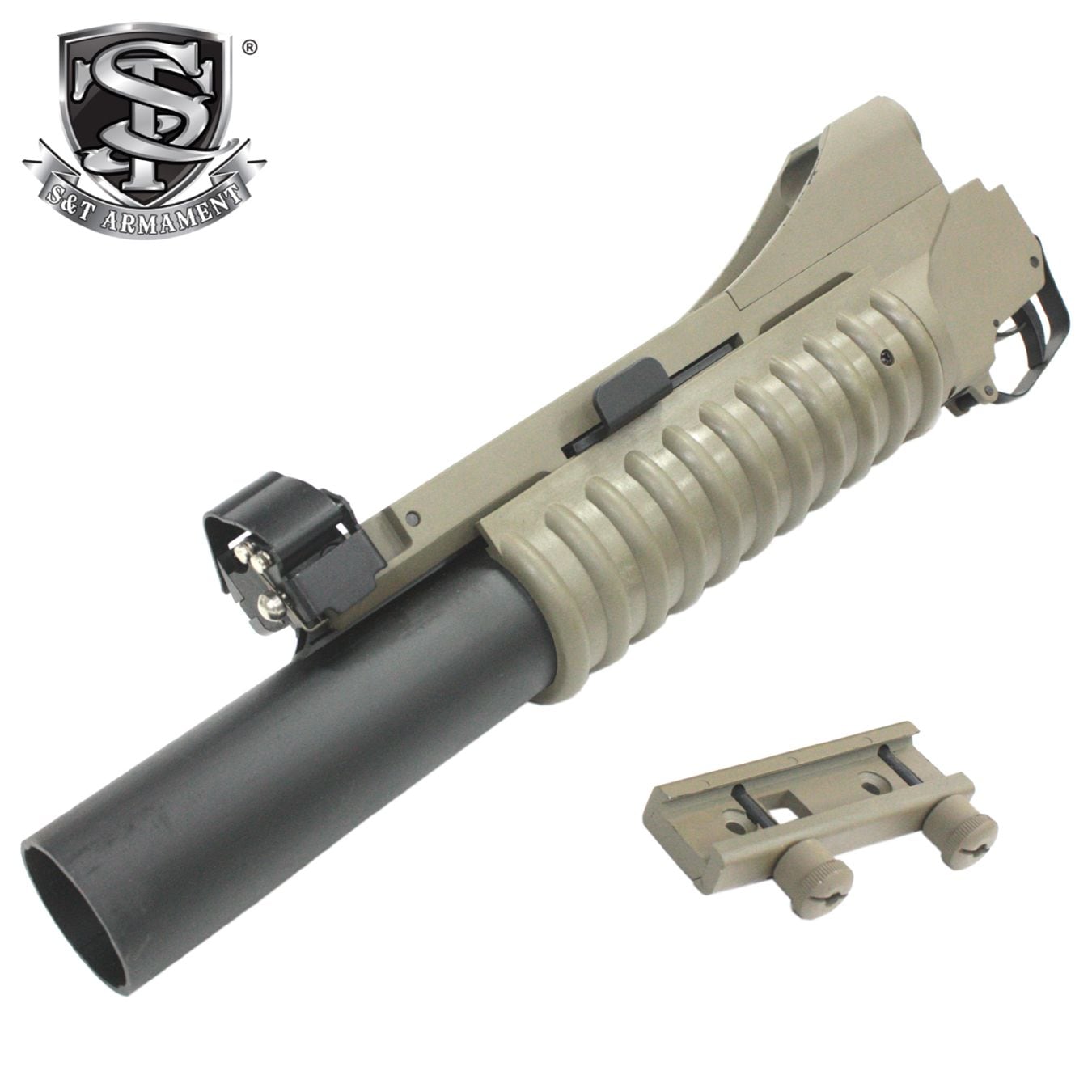 S＆T M203 メタル グレネードランチャー Long DE(無刻印)