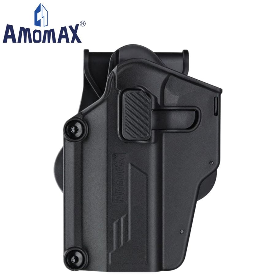AMOMAX マルチフィット ユニバーサル パドルホルスター左 Black