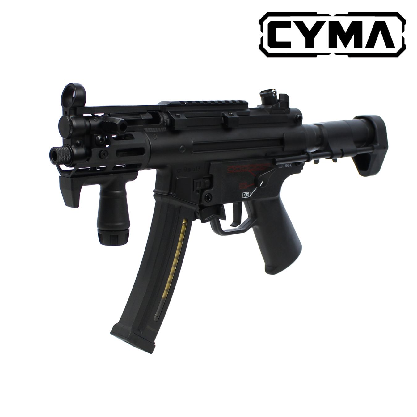 CYMA Enhanced MP5K PDWストック フルメタルETU電動ガン(E-Shooter)