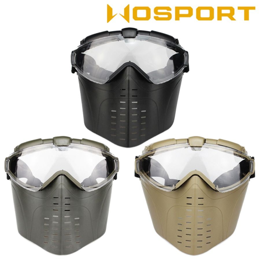 WOSPORT 電動ファン内蔵 フルフェイスゴーグル / Full Face Mask Set with Full Seal Turbo Fan Airsoft Goggles