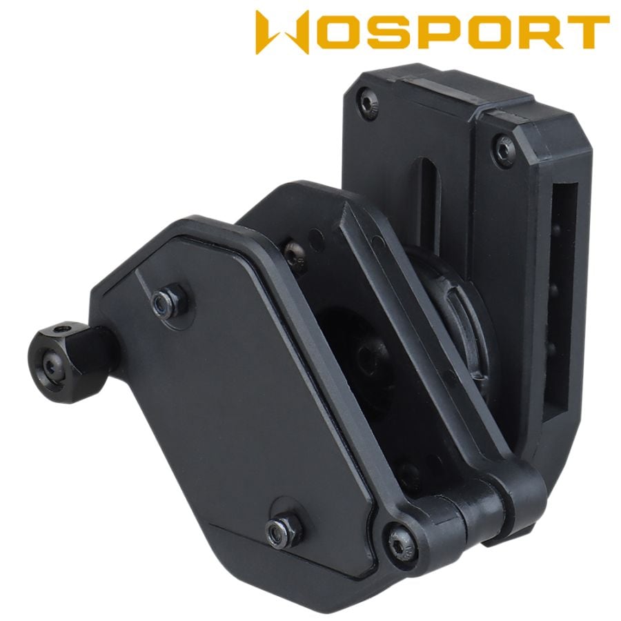 WOSPORT IPSC コンペティションタイプ マガジンポーチ Black / IPSC type multi-angle rotating function box Black