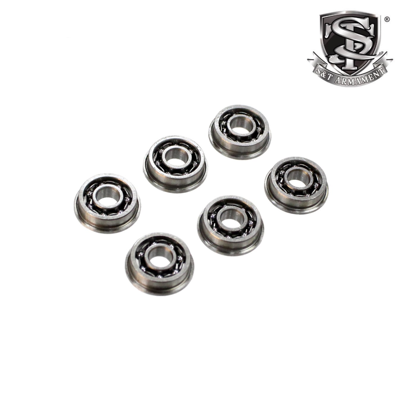 S＆T 8mmメタルベアリング / S&T 8mm Metal Ball Bearing Bushing Set for 8mm Airsoft AEG Gearboxes