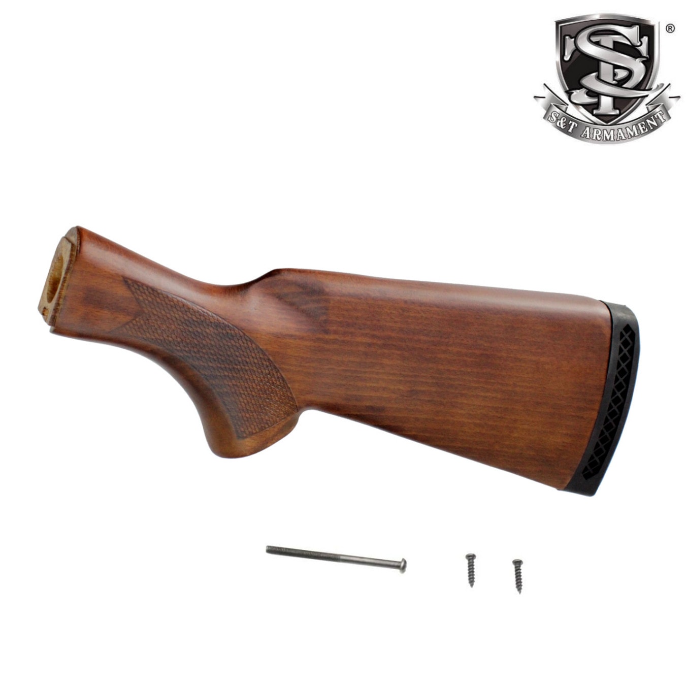 S&T M870 ショットガン用 Fixed ストック リアルウッド / S&T M870 Realwood Stock