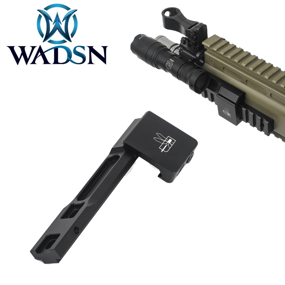アルミ製 ブラック マウントレール 中型 WoSporT レールマウント for GLOCK [カラー：ブラック / タン
