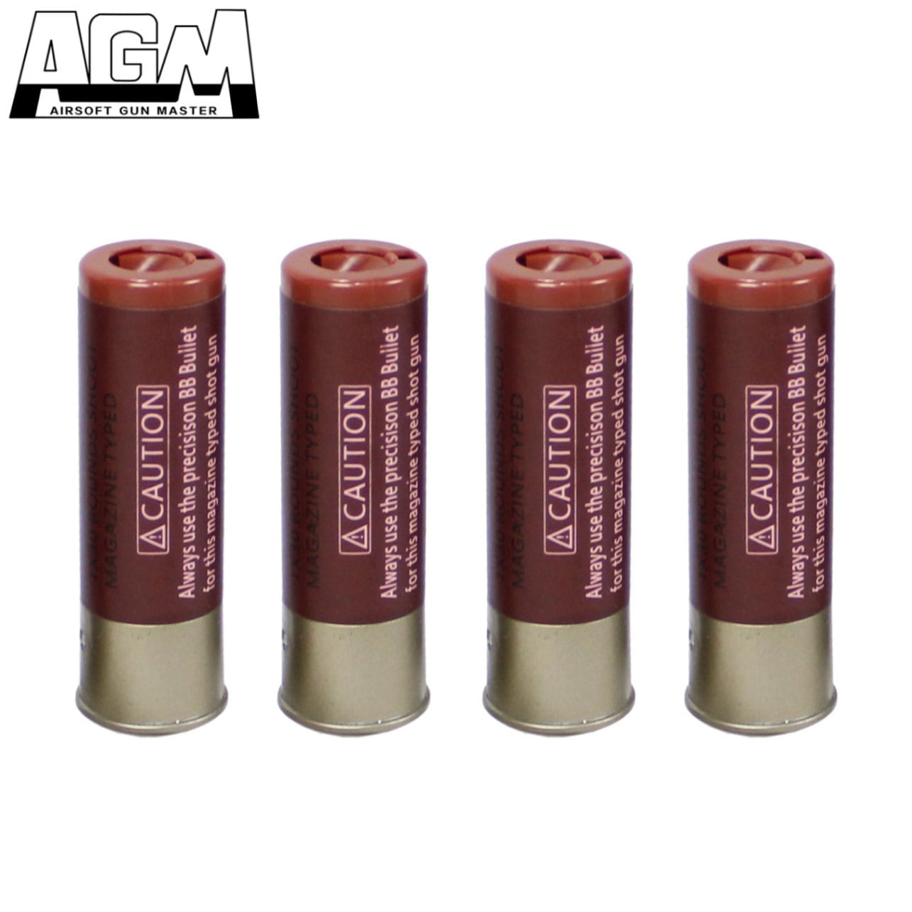AGM M180＆ベネリ エアコッキング用 ショットシェル 4Pcs / shot shell Magazine for AGM M180&Benelli style Spring Shotgun
