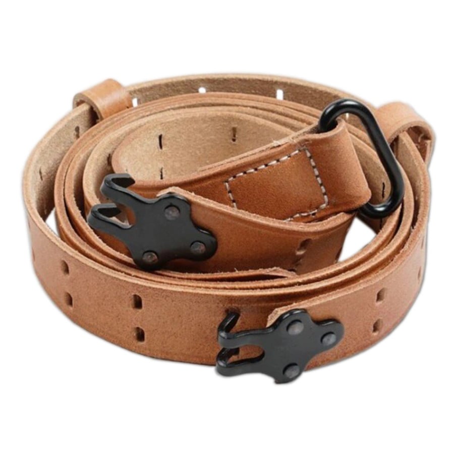 WW2 米軍 M1907タイプ レザースリング M1/M1903　/　WW2 US Army Springfield M1903 / M1 Rifle M1907 Leather Sling