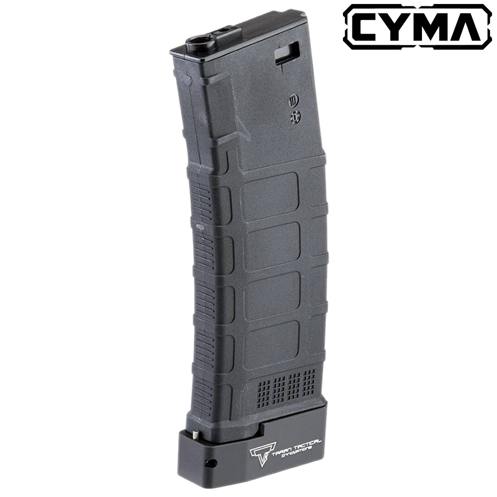 CYMA M4/M16 P-MAG Gen.3型 200連 マガジン BK TTIタイプ マガジンバンパーセット
