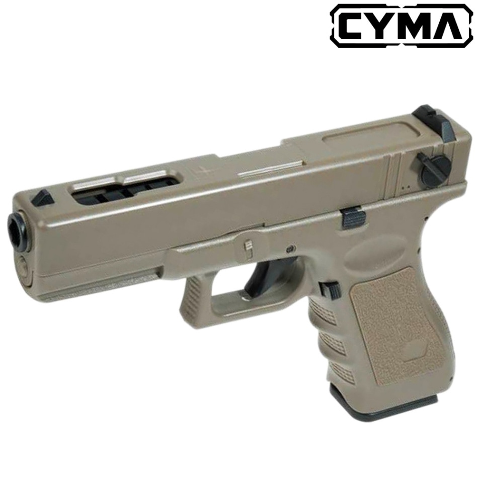 CYMA グロック18C MOSFET 電動ハンドガン TAN