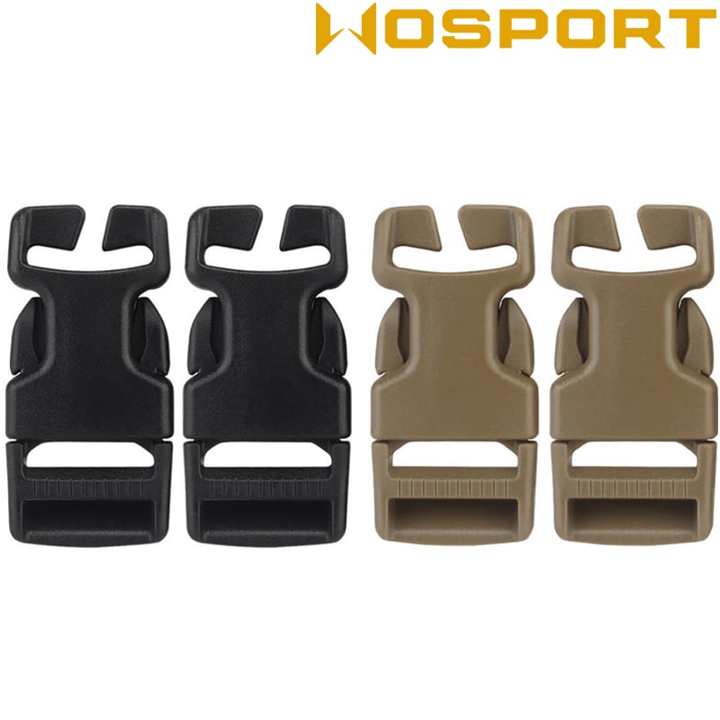 WOSPORT ITWタイプ サイドリリースバックル 2Pcs 
