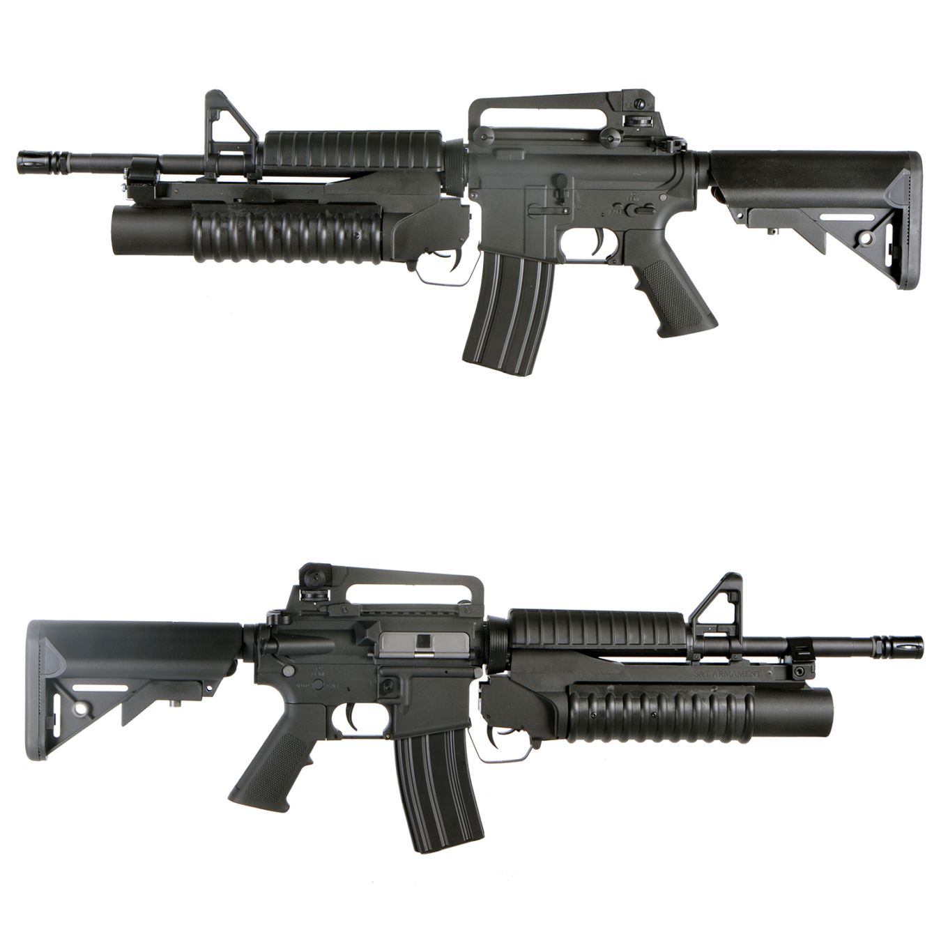 【7月下旬入荷予定 予約商品】S＆T M4A1 スポーツライン 電動ガン with M203 グレネードランチャー(ショート)