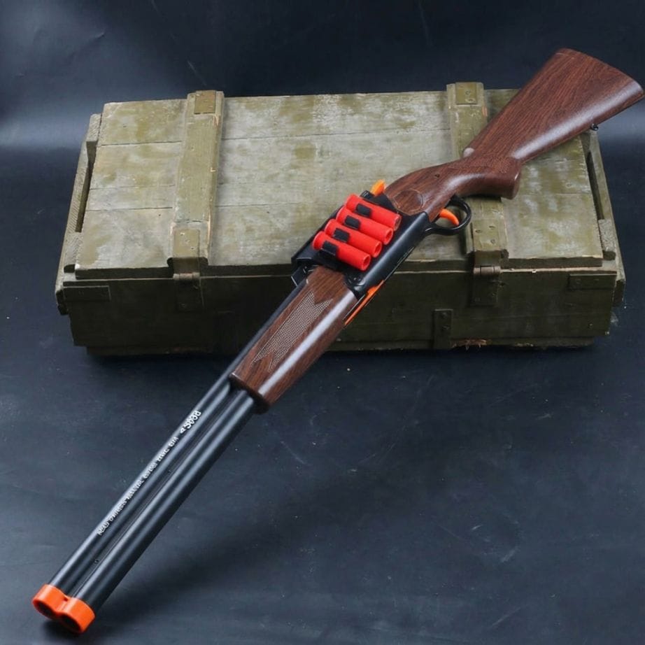 JIN HUAN 上下2連タイプ スポンジショットガン 固定ストック BK/FW