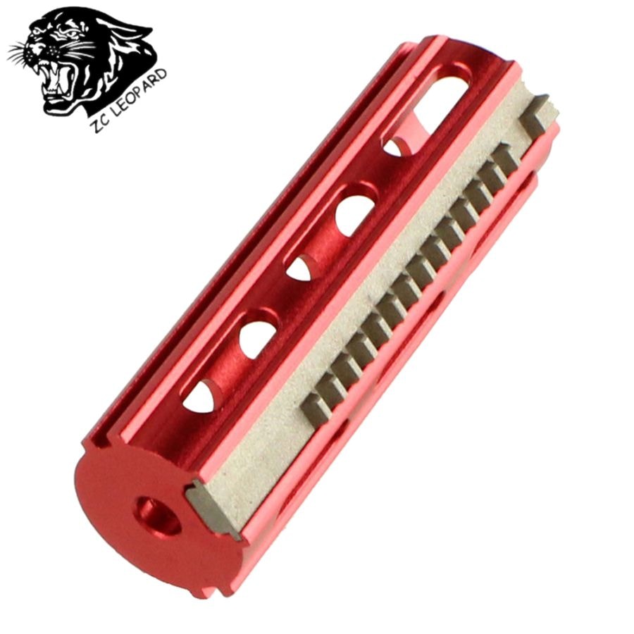 ZC LEOPARD アルミピストン CNCスチールハーフティース(14T)Red