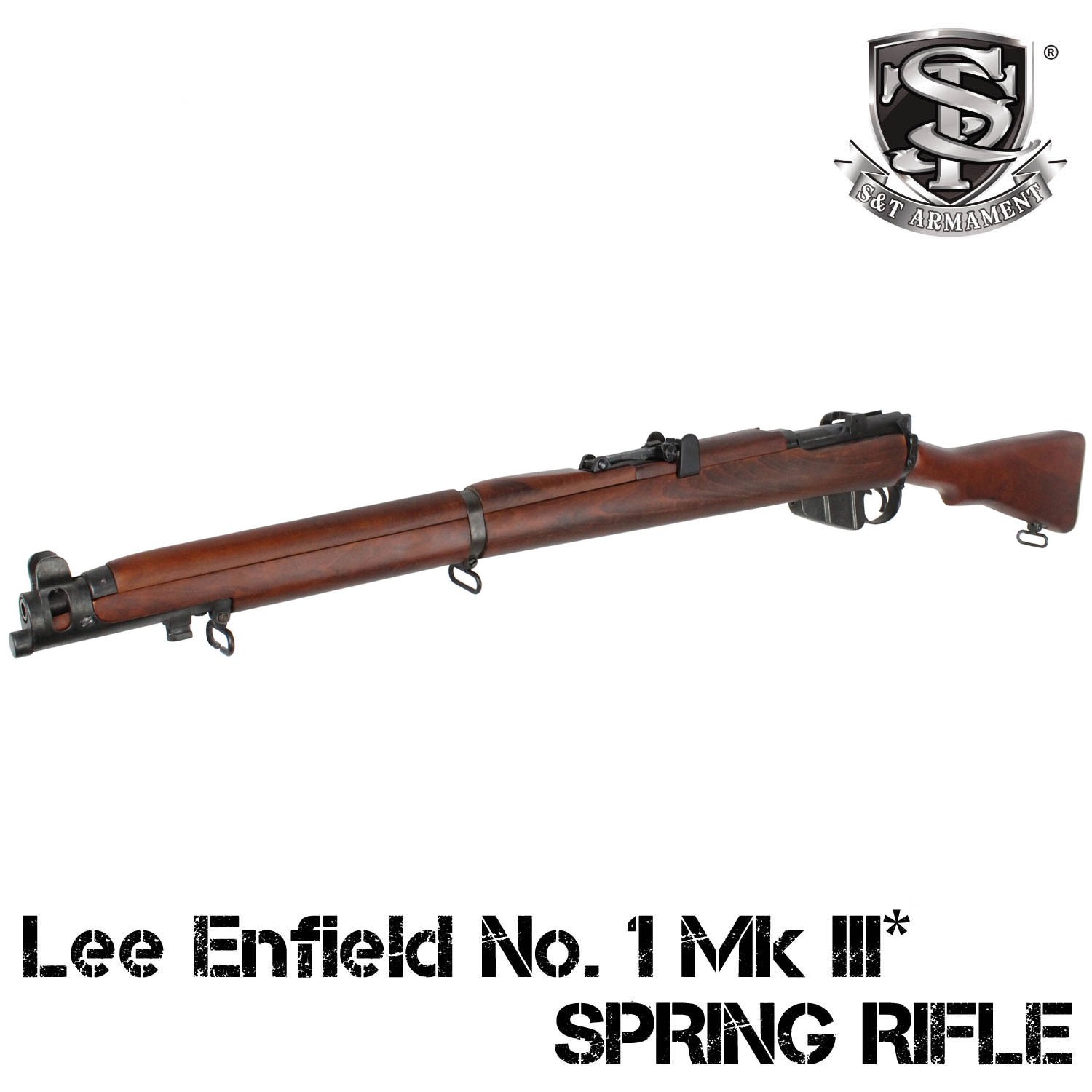 S＆T Lee Enfield No. 1 Mk III* エアーコッキングライフル リアルウッド / Lee Enfield No. 1 Mk III* Spring Power Rifle Real Wood