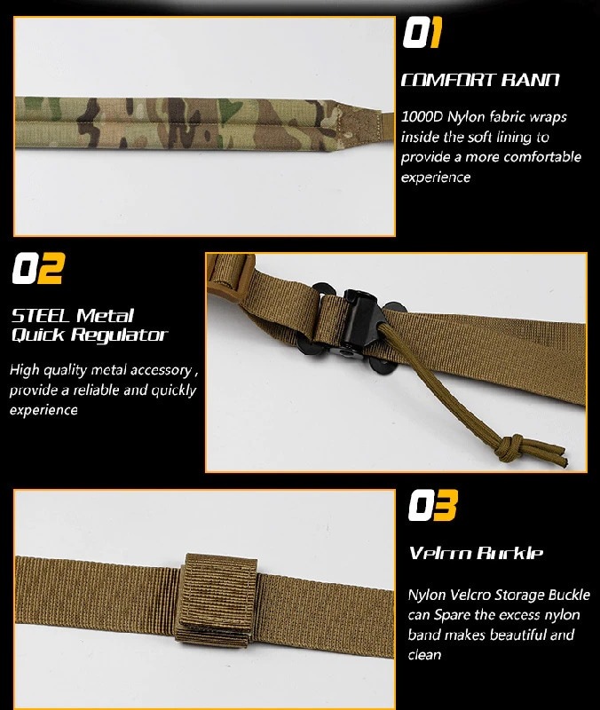 WOSPORT 2ポイント ソフトパットスリング