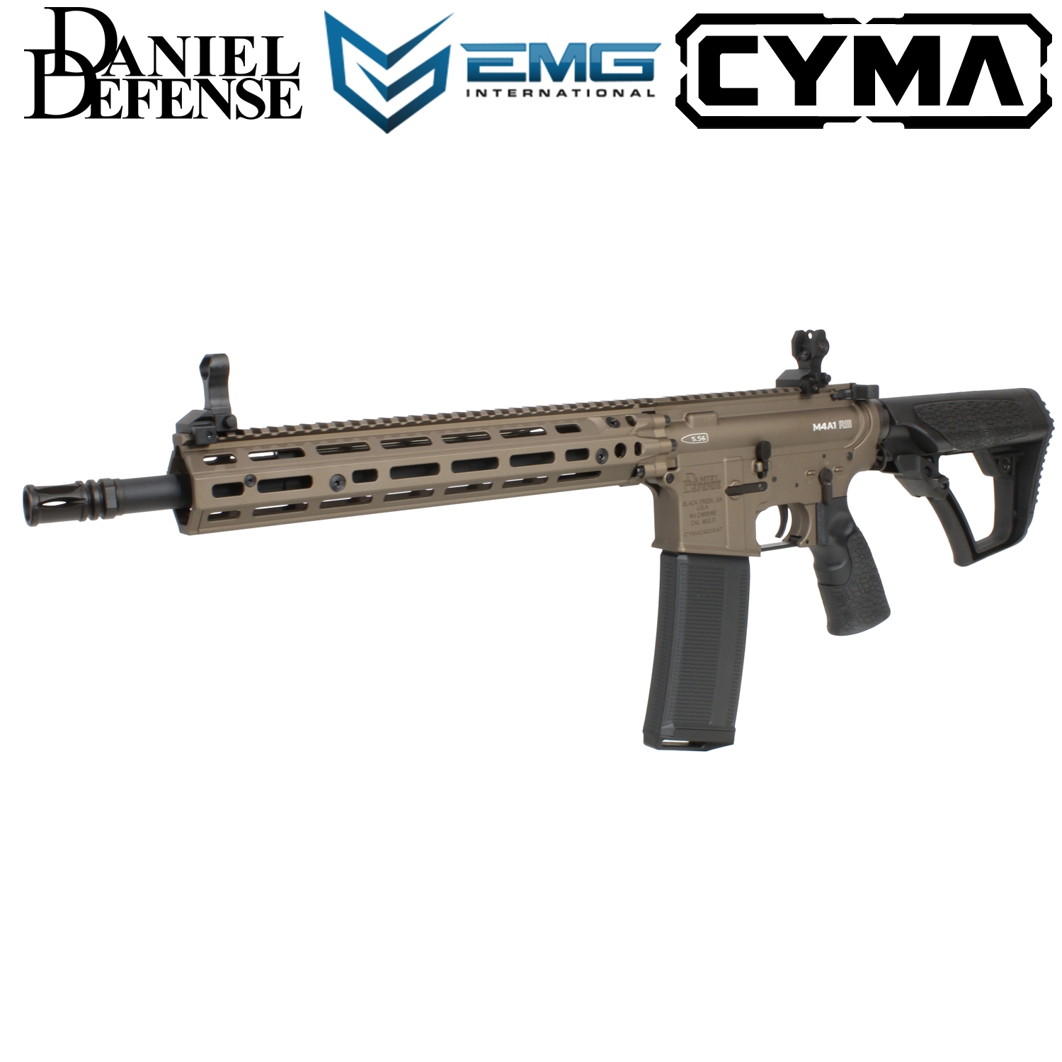 EMG/CYMA DD M4A1 RISⅢ フルメタル ETU電動ガン DE(E-Shooter)