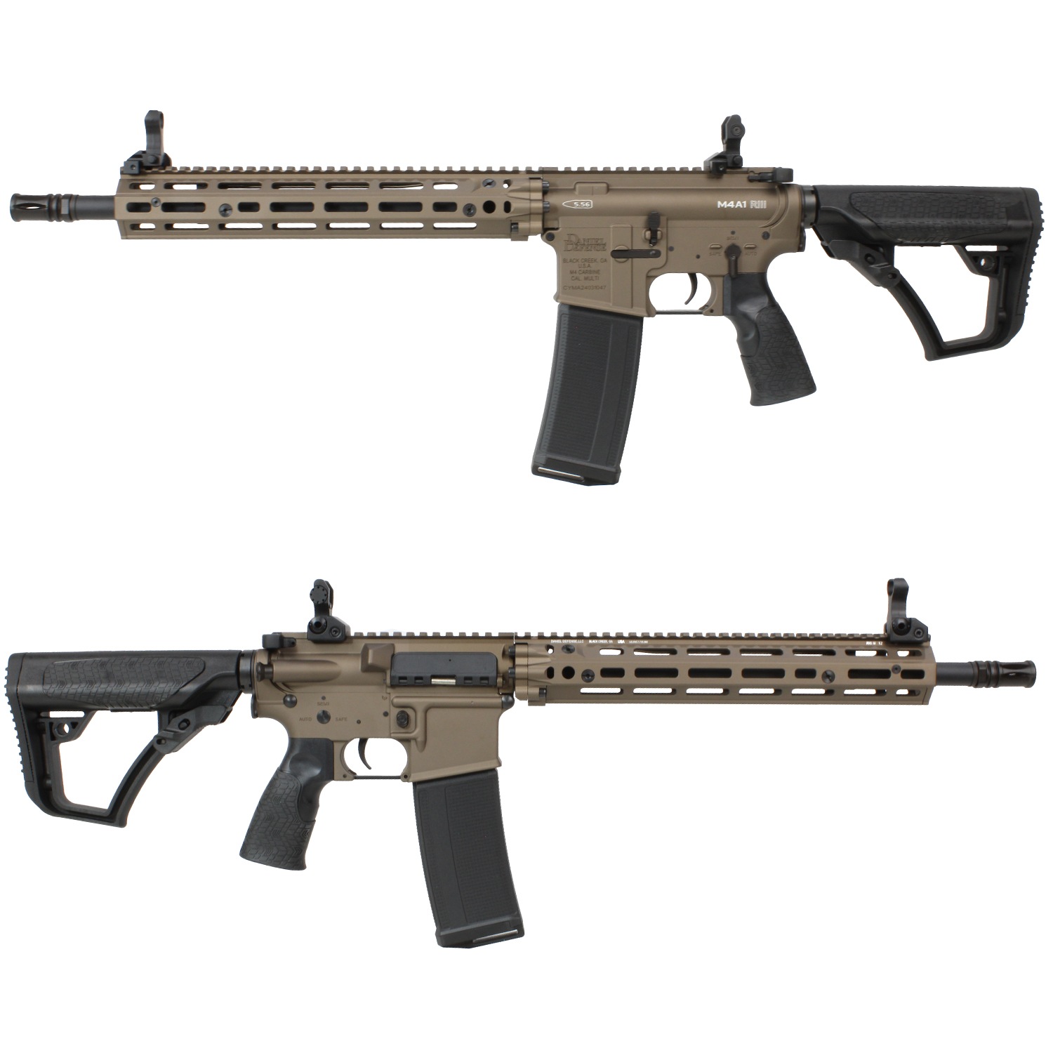 EMG/CYMA DD M4A1 RISⅢ フルメタル ETU電動ガン DE(E-Shooter)