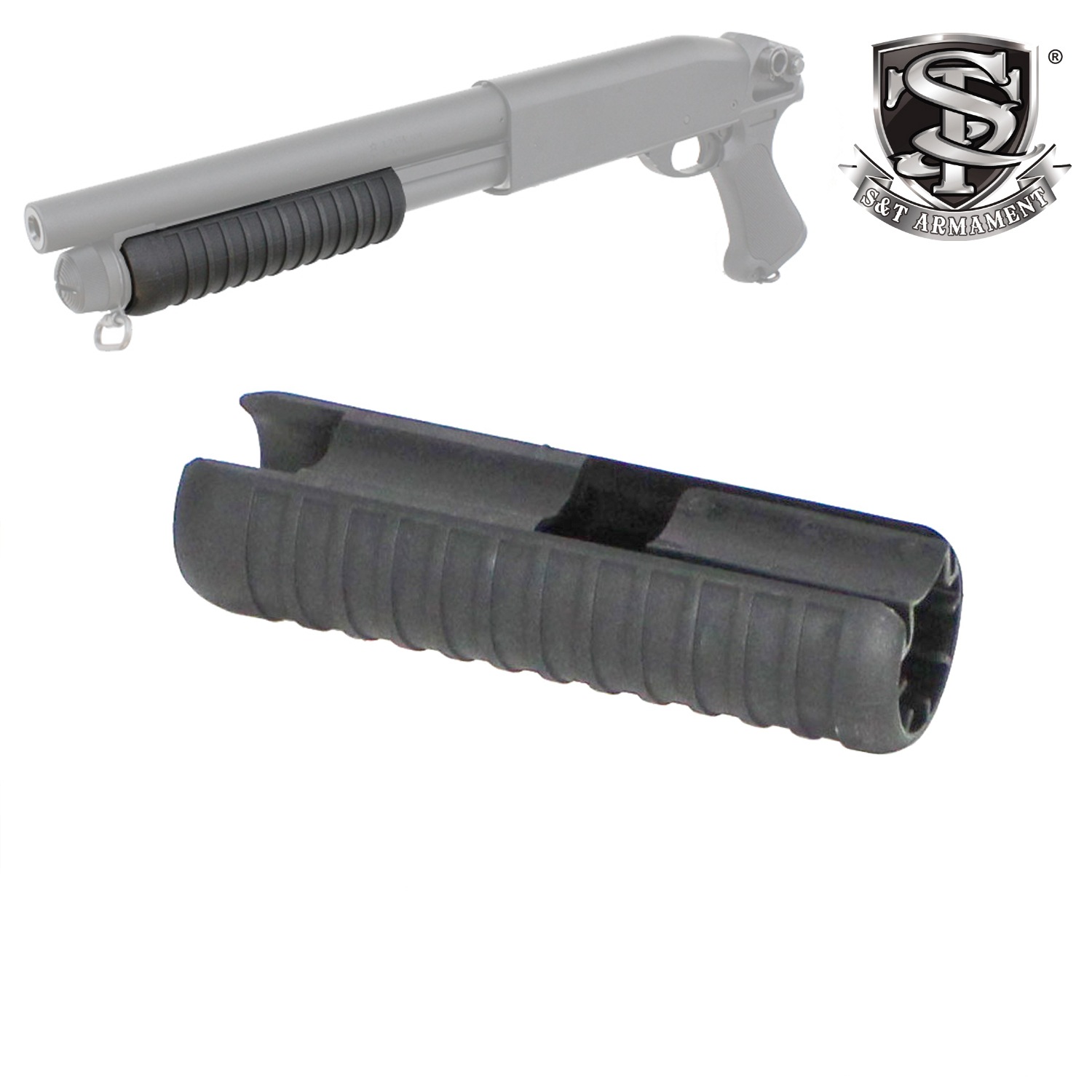 S＆T M870 ショートフォアエンド Black（STSPG08用）