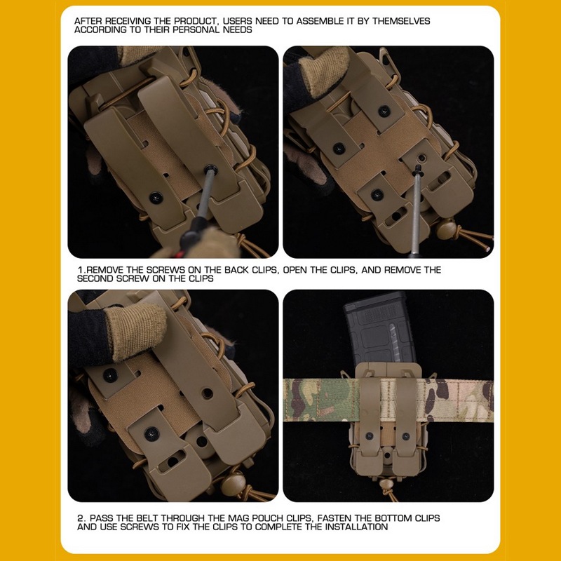 WOSPORT HSGI ポリマーTACO V2タイプ ライフル&ピストル マガジンポーチ / HSGI POLYMER TACO V2 Style Rifle&Pistol Magazine Pouch