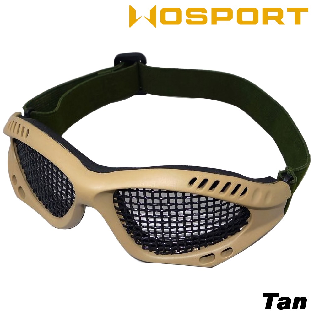 WOSPORT Zero タクティカルグラス スチールメッシュ