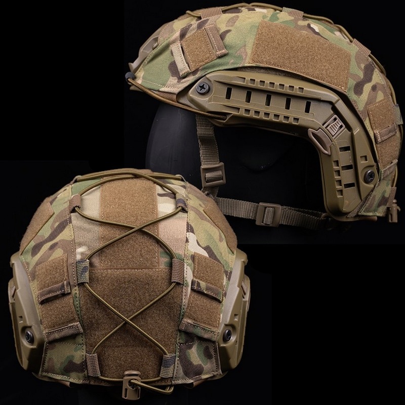 WOSPORT FASTタイプ ヘルメットカバー アレスティックコード付