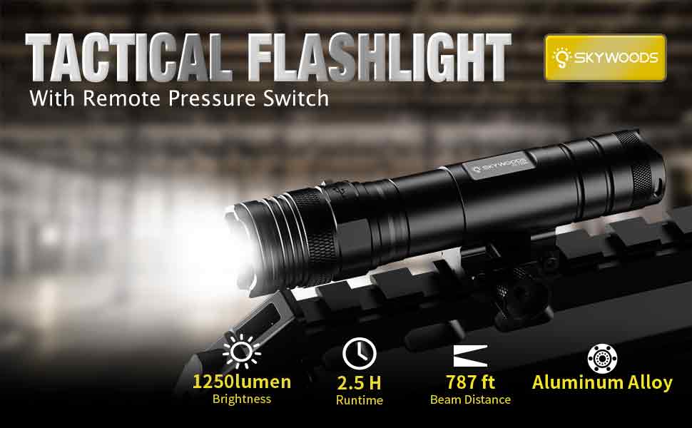SKYWOODS RL1250 タクティカルフラッシュライト