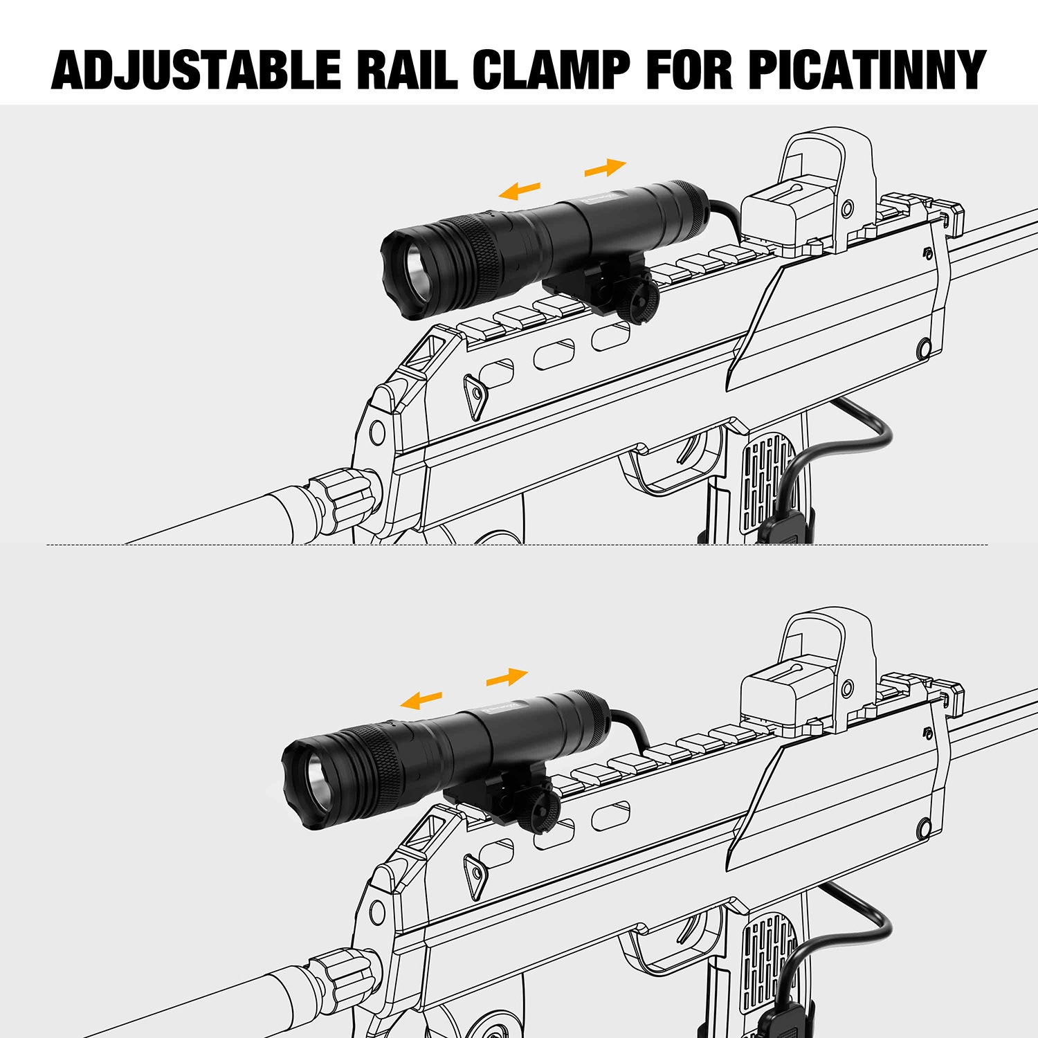 SKYWOODS RL1250 タクティカルフラッシュライト