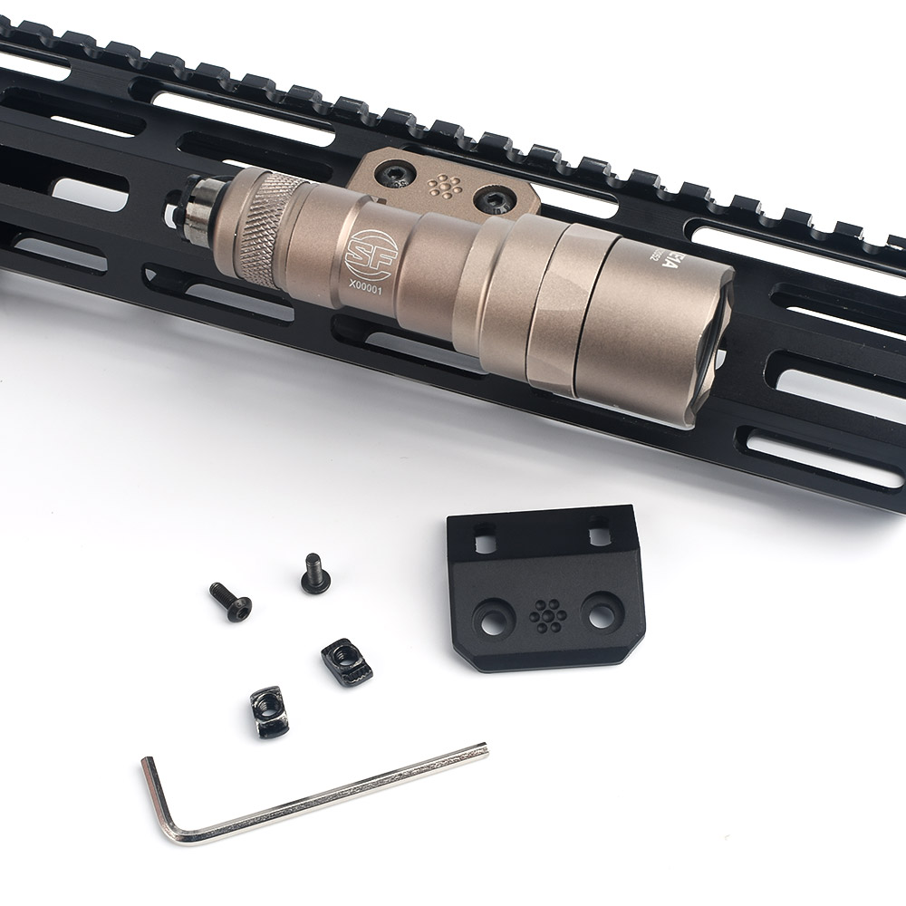 M300&M600 フラッシュライト用 オフセットベース KeyMod & M-LOK