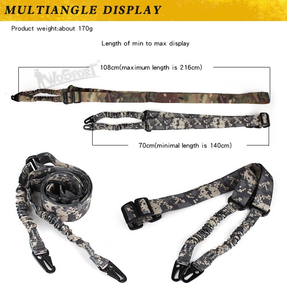 WOSPORT 2ポイント バンジースリング