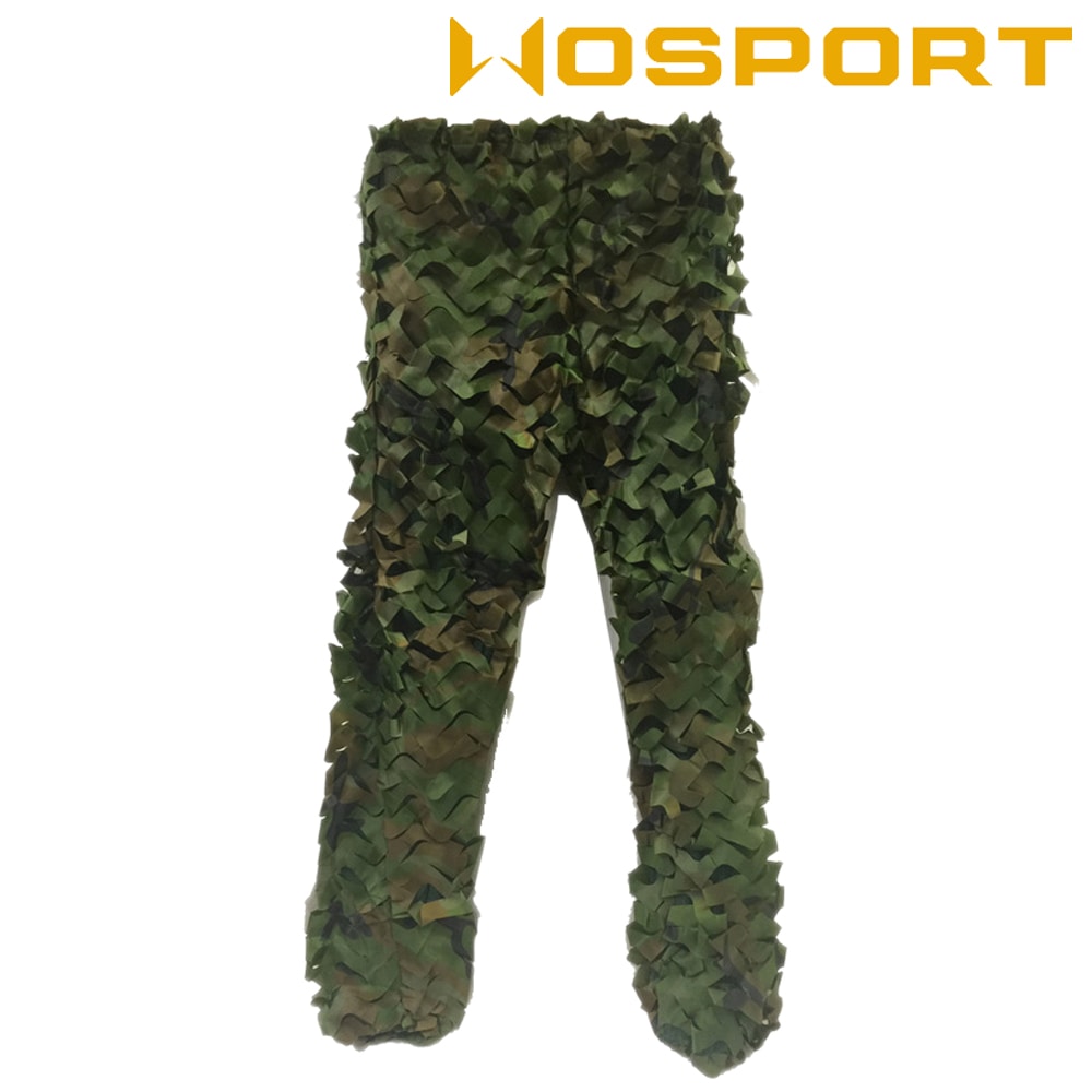 WOSPORT 3Dパターン メッシュ ギリースーツ 上下セット (WoodLand