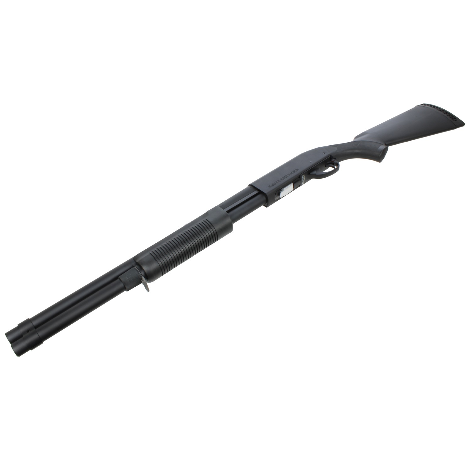 S＆T M870 ロング BK/BK エアーショットガン SUPER MAGNUM刻印