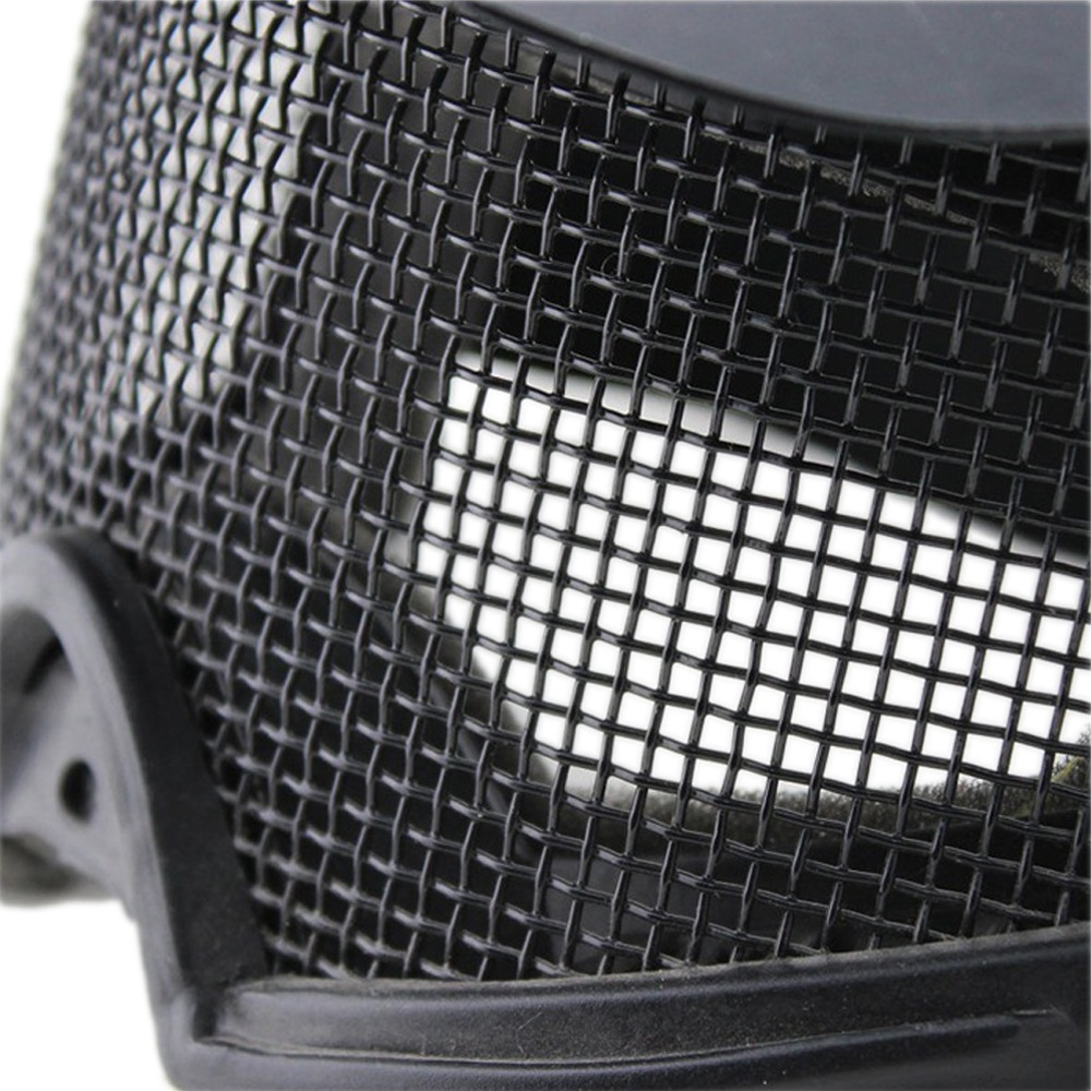 WOSPORT ワイドゴーグル スチールメッシュ Black