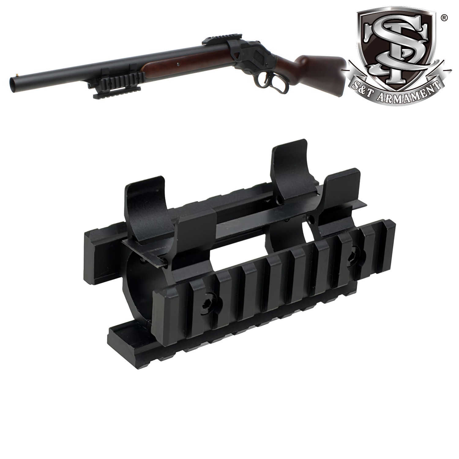 S＆T M1887 マガジンチューブレール BK 