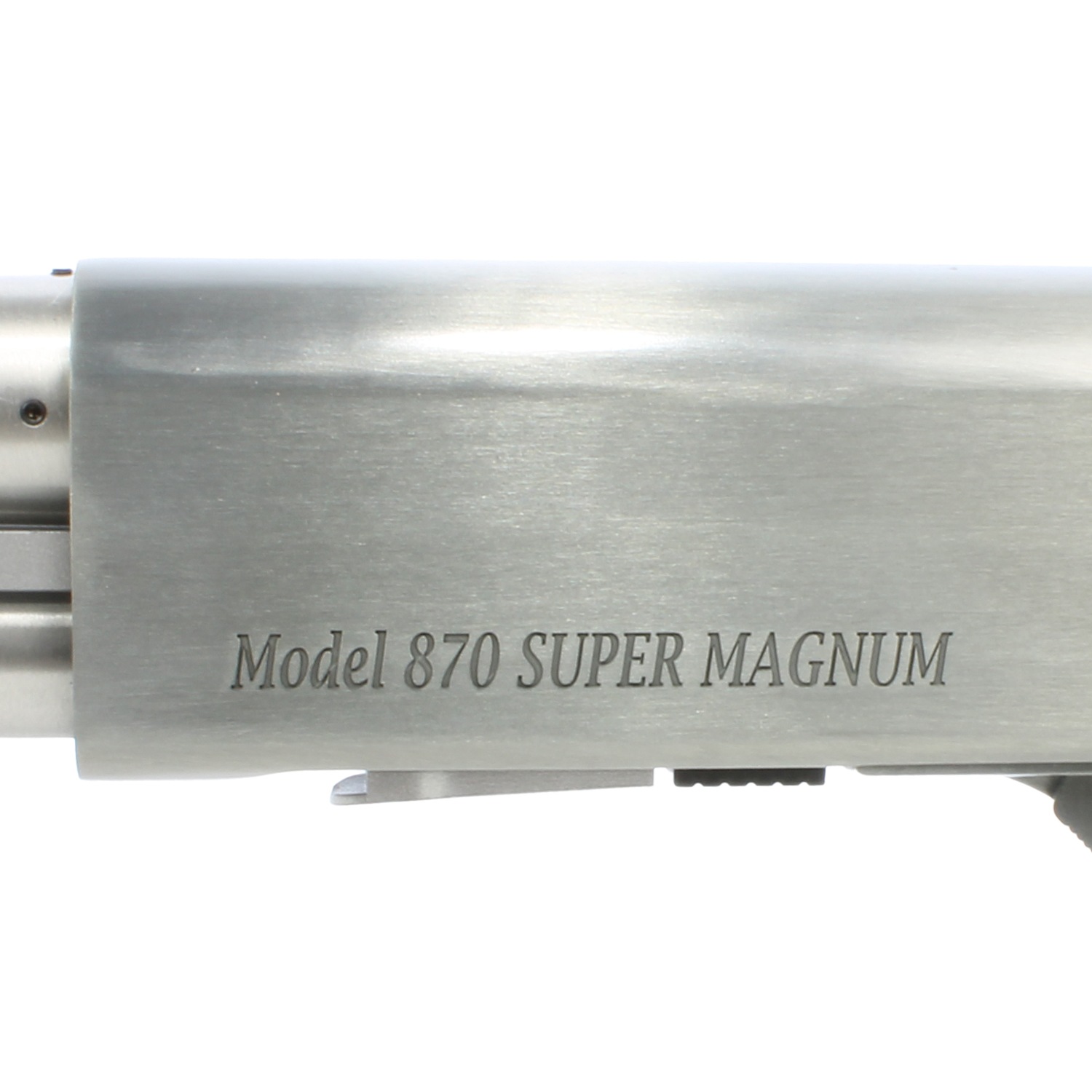 S＆T M870 ロング リアルウッド エアーコッキングショットガン Silver SUPER MAGNUM刻印