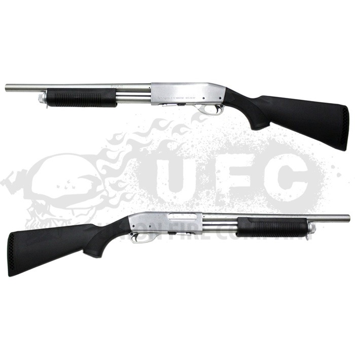 S&T M870 ミディアム エアーショットガン Silver&Black