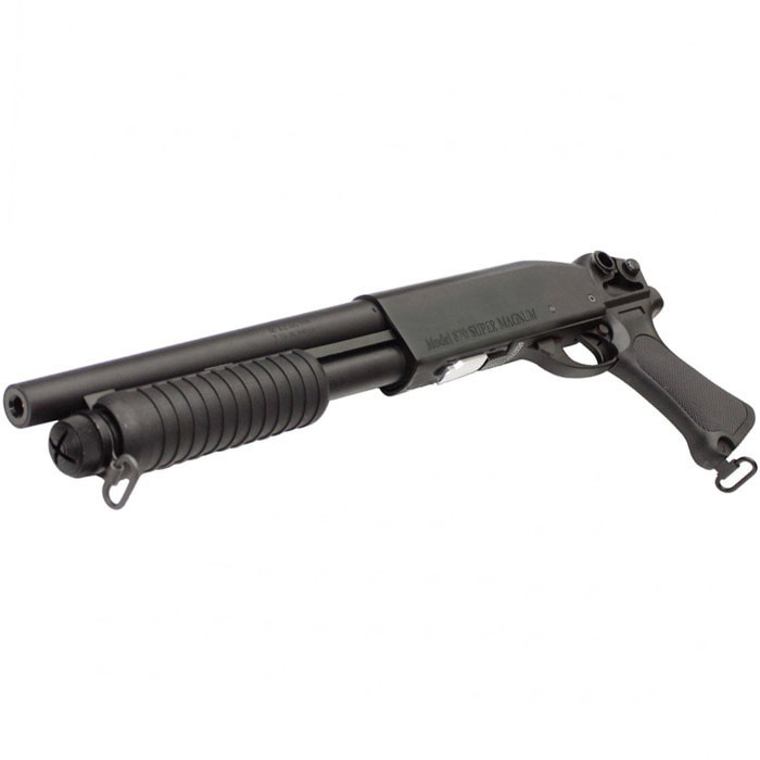 S＆T M870 ショート エアーショットガン Black / M870 Short Spring Power Shotgun