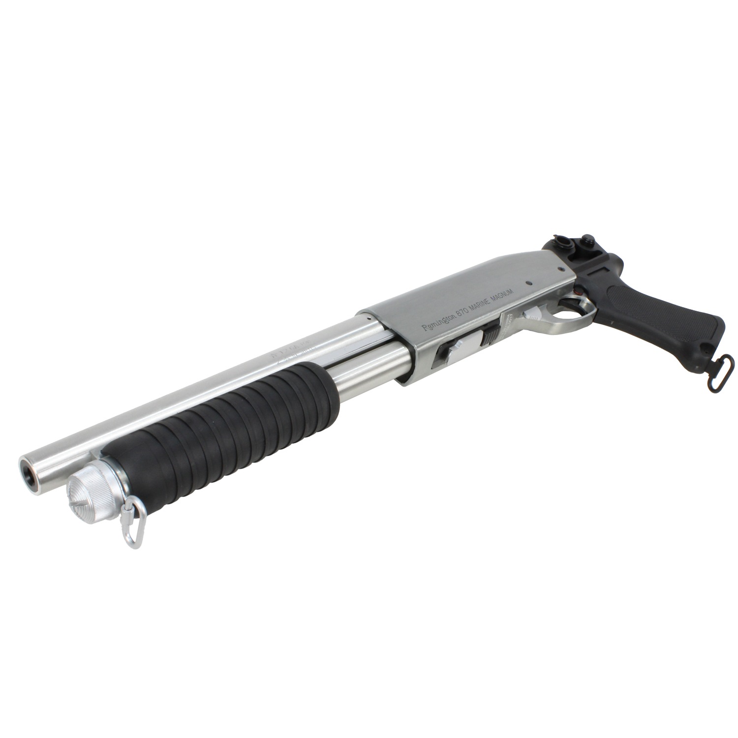 S＆T M870 ショート エアーショットガン Silver/Black | S&T | 株式
