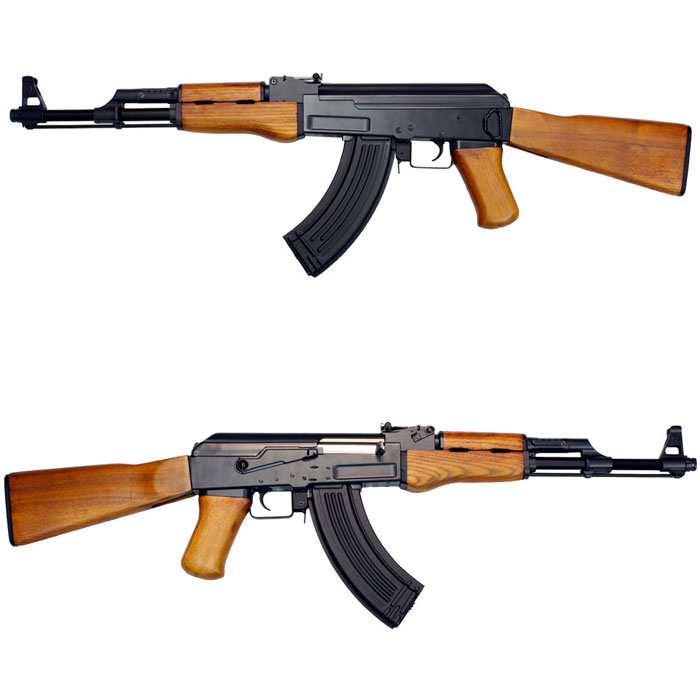 CYMA AK47 電動ブローバック フルメタル電動ガン / CYMA AK47 Full Metal & Real Wood Electric Blowback AEG