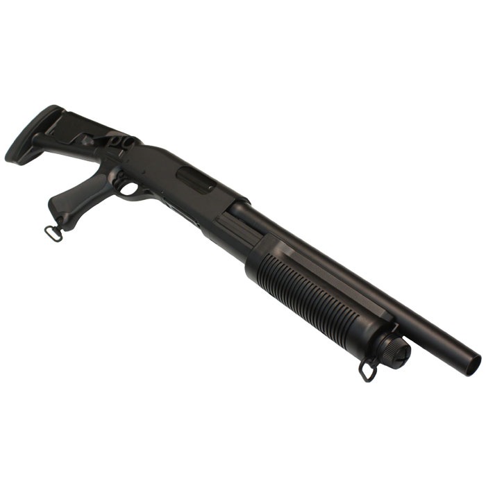 CYMA M870 ショート リトラクタブルストック フルメタルショットガン Black