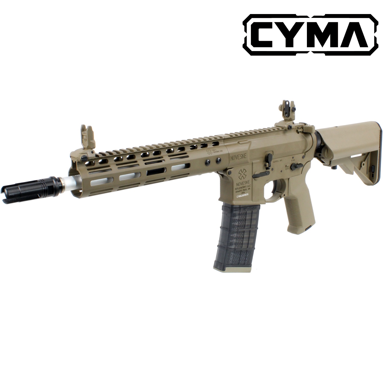 CYMA/EMG Noveske N4 Gen.3 フルメタル ETU電動ガン TAN(E-Shooter)