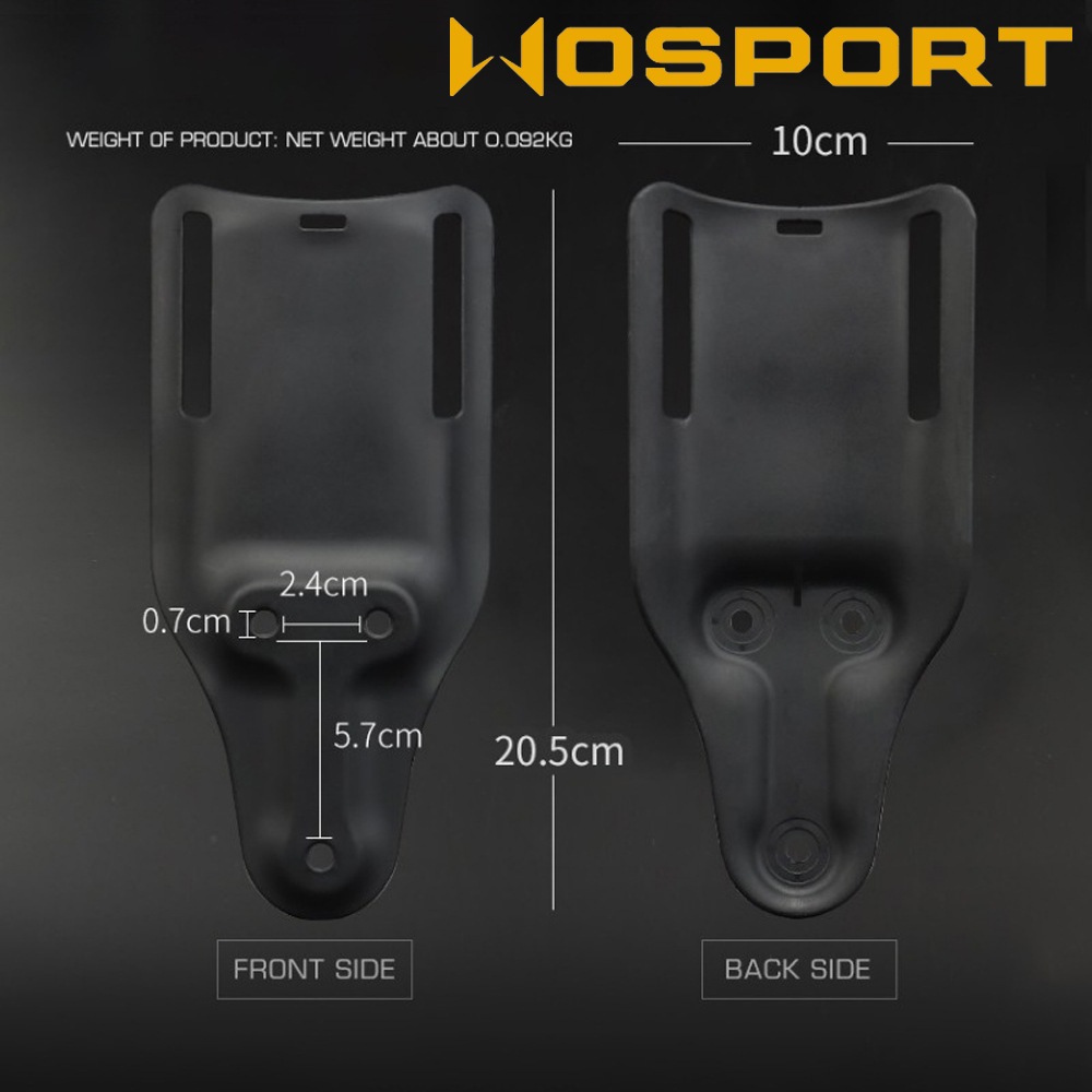WOSPORT サファリタイプ ローライド ホルスターベース / Tactical Holster Long Adapter Base