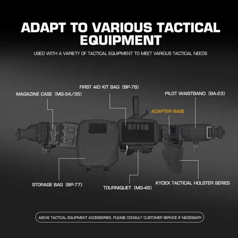 WOSPORT サファリタイプ ローライド ホルスターベース / Tactical Holster Long Adapter Base