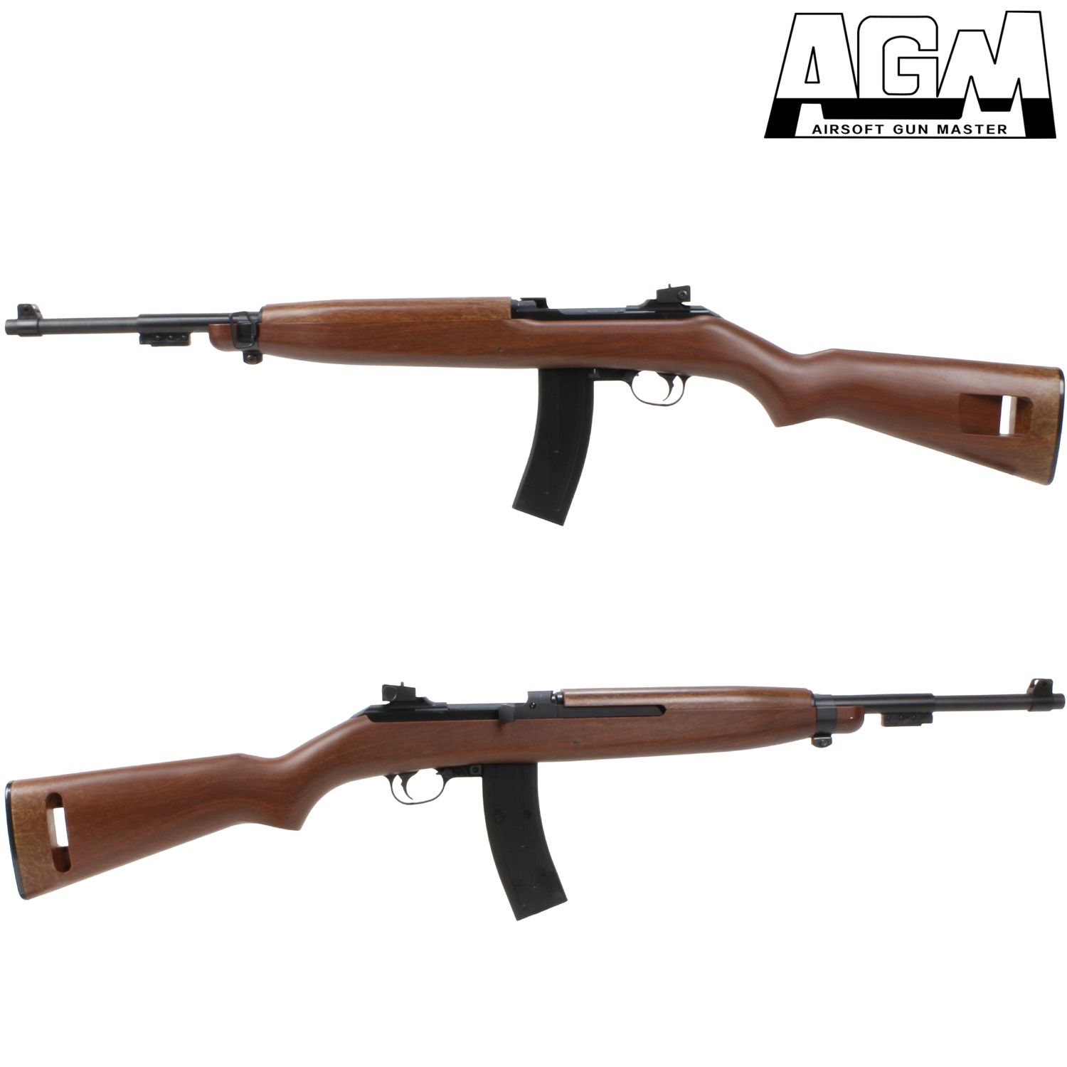 AGM M1カービン エアコッキングガン フェイクウッド / M1 Carbine Spring Poewr Rifle FakeWood