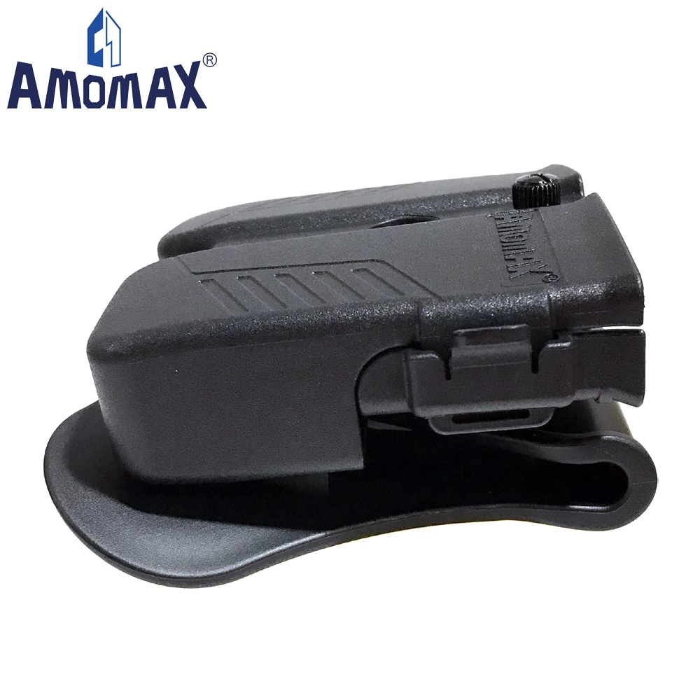 AMOMAX 9mm/.40/.45パドルダブルマガジンポーチ Black