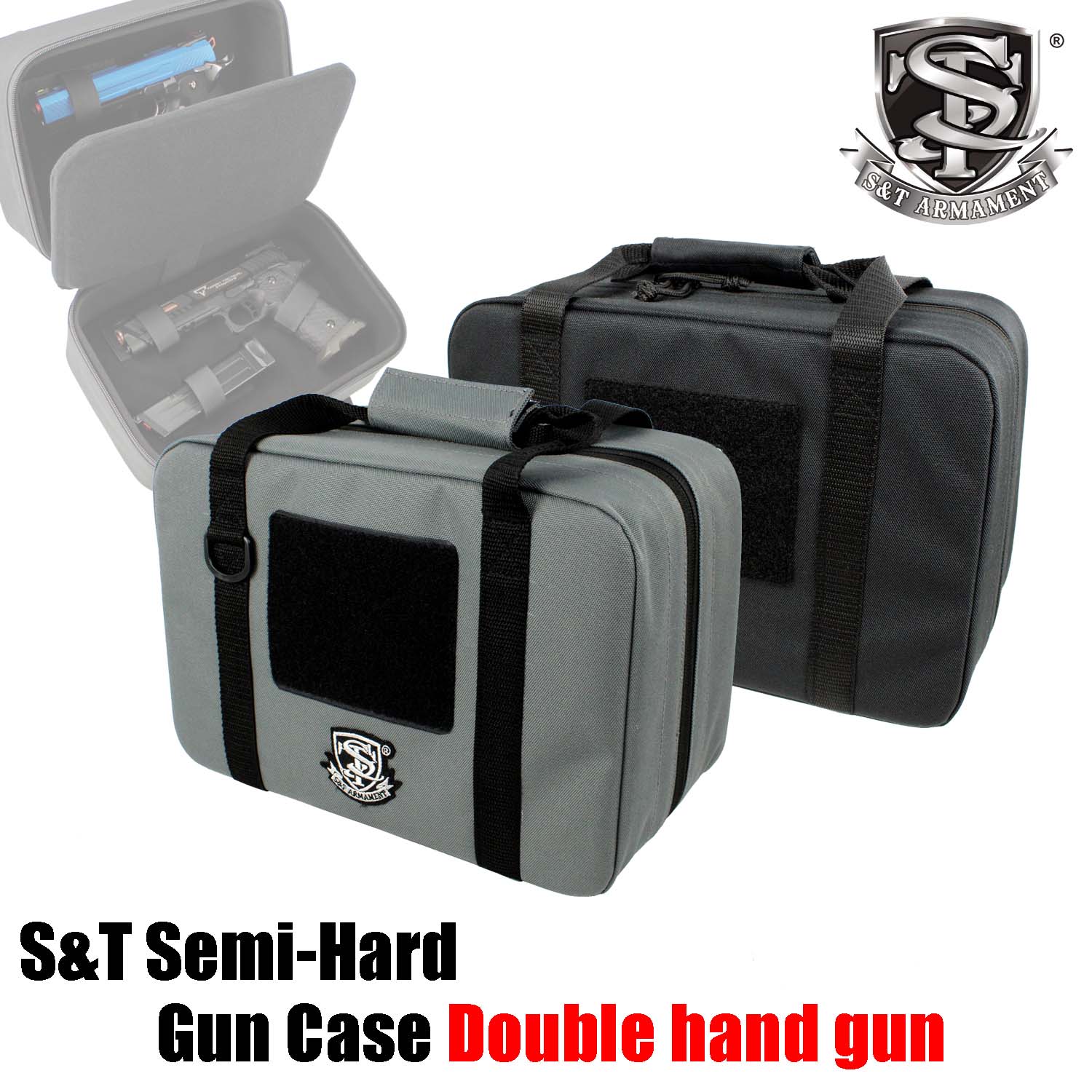 S＆T セミハード ダブルハンドガンケース / SemiHard Double Hand Gun Case S&T 株式会社UFC
