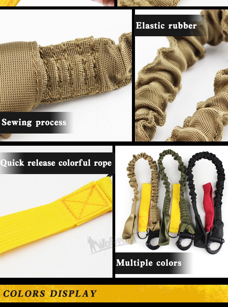 WOSPORT セフティ ランヤード A Black