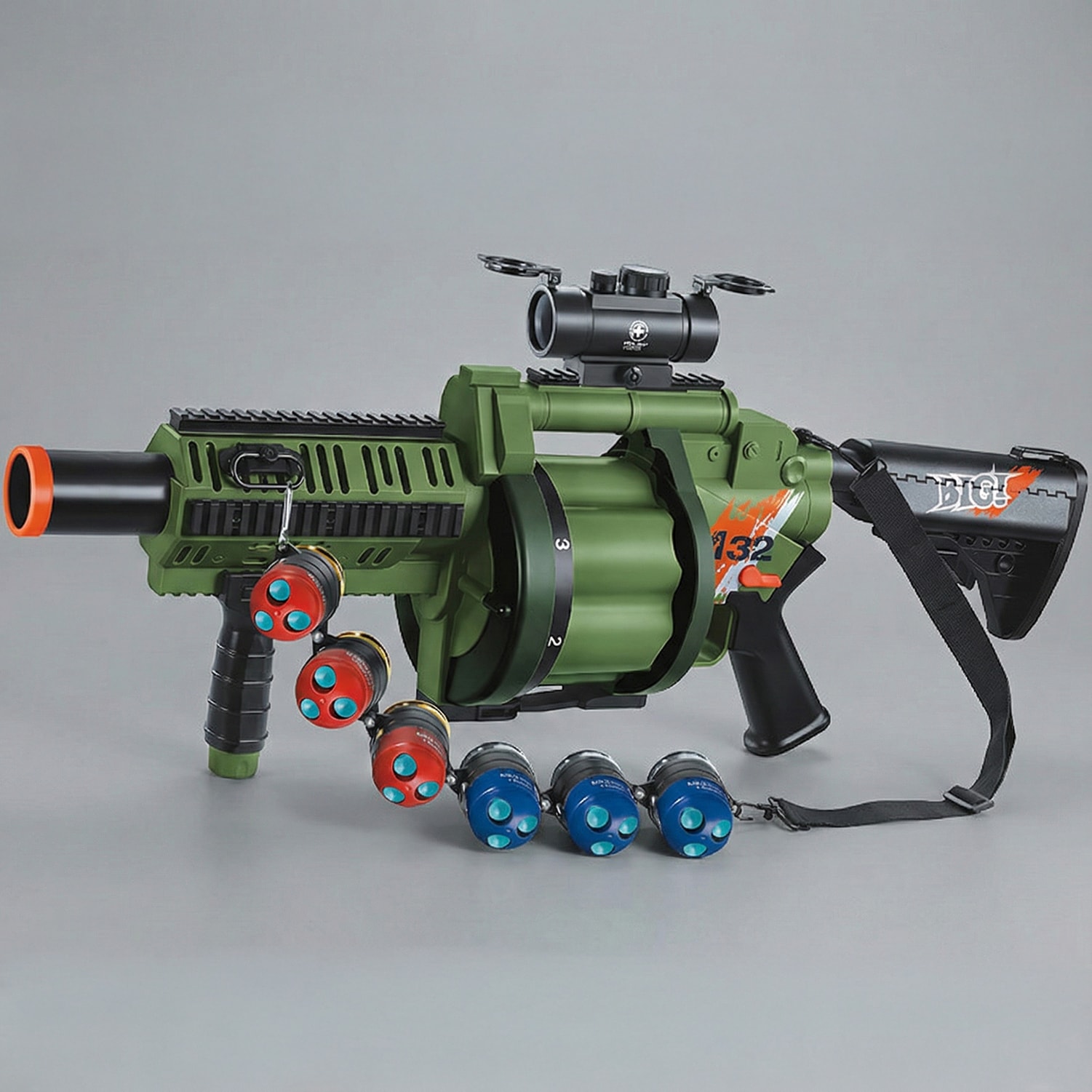 JIN HUAN M32タイプ グレネードランチャースポンジガン Green | All