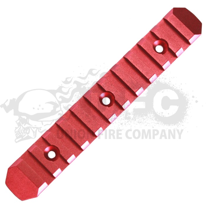 KEYMOD & M-LOK対応 20mmレール RED 11Slot