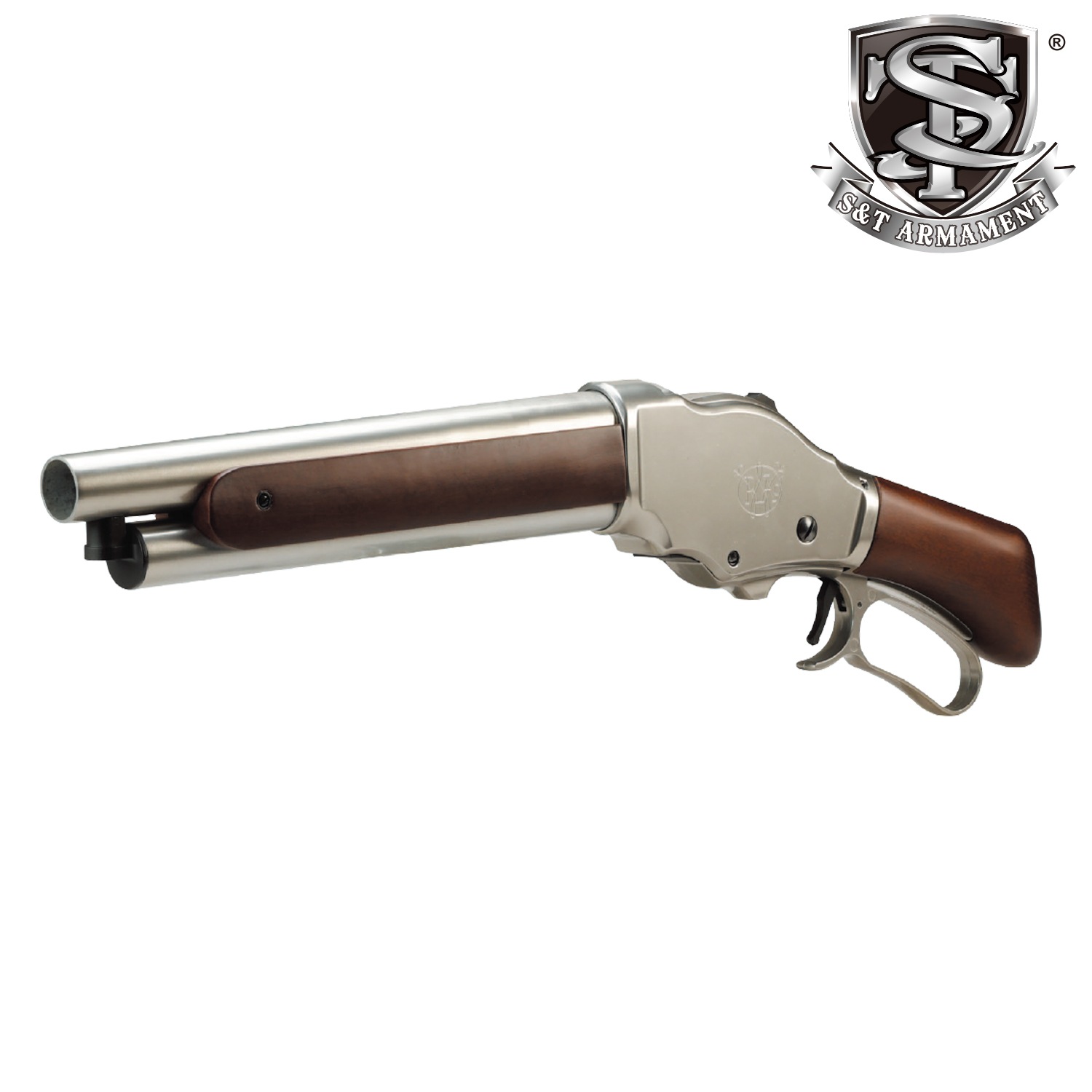 S＆T ウィンチェスター Ｍ1887 ワイルドカード ガスショットガン リアルウッド Silver
