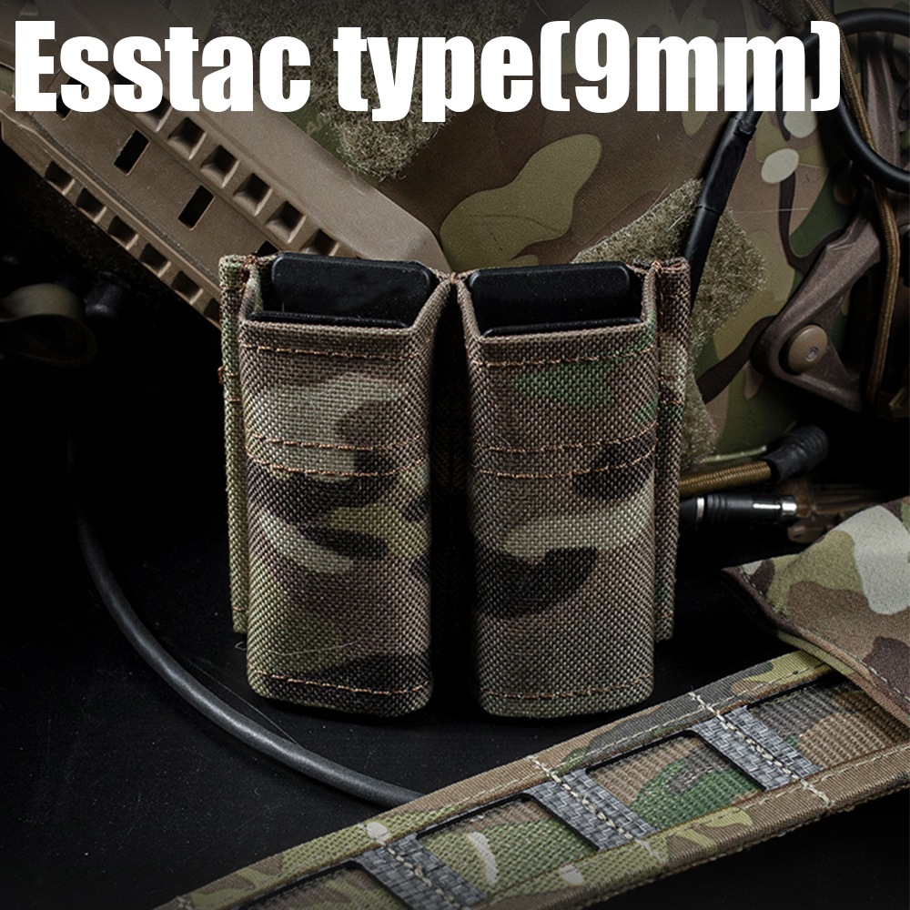 WOSPORT ESSTACタイプ 9mm マガジンポーチ ダブル