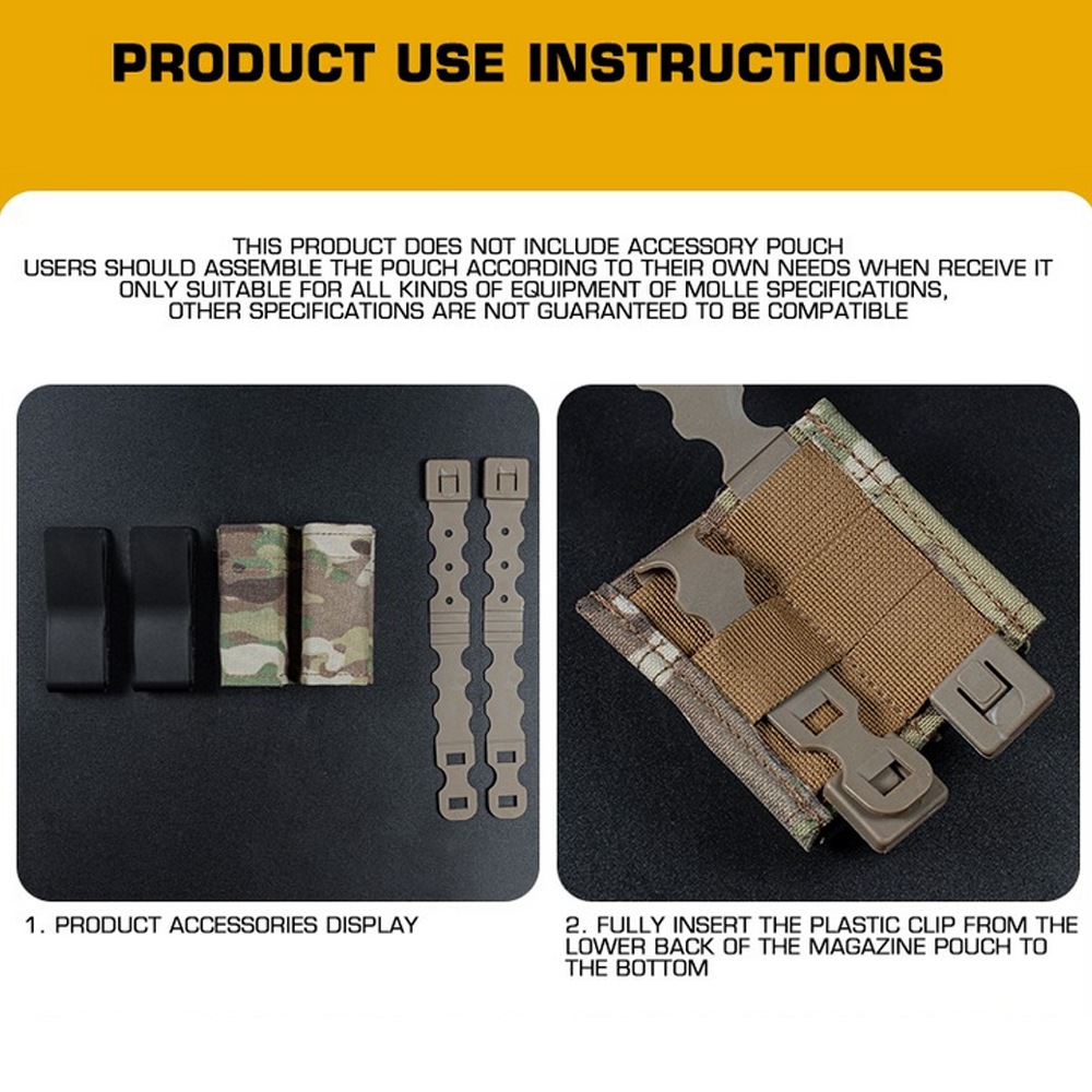 WOSPORT ESSTACタイプ 9mm マガジンポーチ ダブル